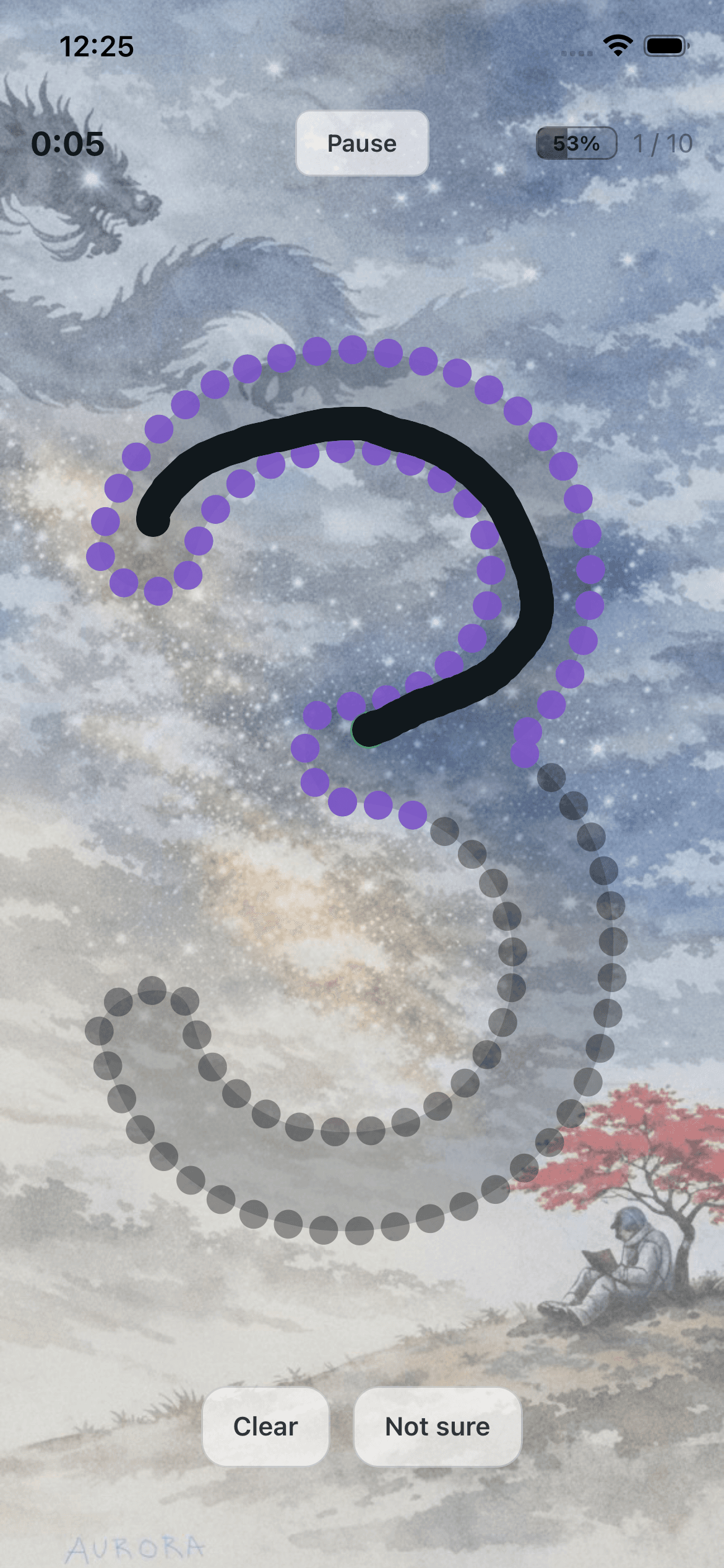 Math Dojo tracing mode